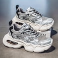 thumbnail image 1 of Men's Retro Platform Sneakers Lightweight EVA Cushioned Dad Shoes with Secure Grip Rubber Sole, Breathable Low-Top Urban Street Style for, EU 35-40/US 7-12 - Casual & Outdoor - All-Season Round Toe, 1 of 4