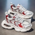 thumbnail image 1 of Men's Retro Platform Sneakers Lightweight EVA Cushioned Dad Shoes with Secure Grip Rubber Sole, Breathable Low-Top Urban Street Style for, EU 35-40/US 7-12 - Casual & Outdoor - All-Season Round Toe, 1 of 4