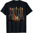 thumbnail image 1 of Men's Retro Rock Electric Guitar Collection Graphic T-Shirt, 1 of 6