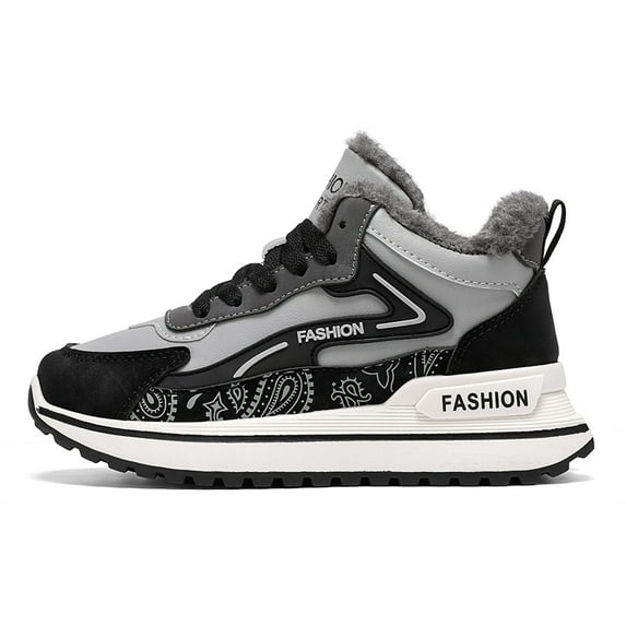 Men's Retro Sneakers - Warm Casual Cotton shoes for Fall and Winter