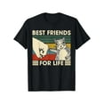 thumbnail image 1 of Men's Retro Squirrel Fist Bump Graphic T-Shirt - "Best Friendeve Round Neck Tee for Casual Summer & All-Season Wear, Squirrel Shirt, Leisure Clothing, Nostalgic Design, Machine Washable Fabric, 1 of 6