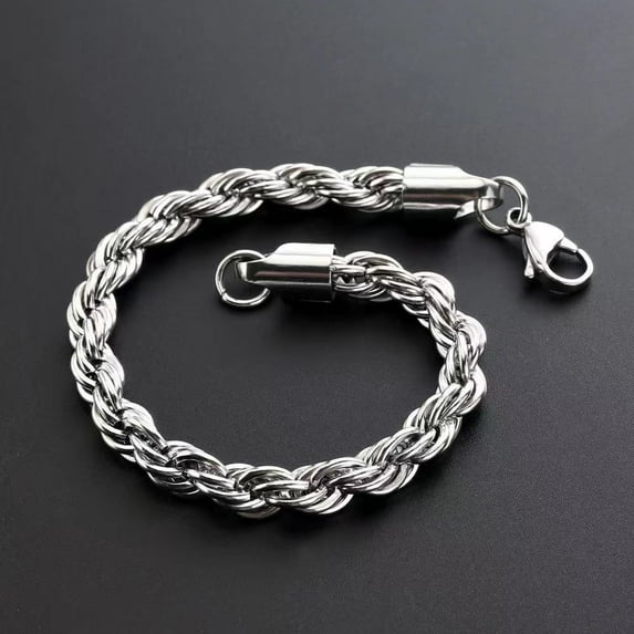 Men's Retro Titanium Steel Twist Bracelet