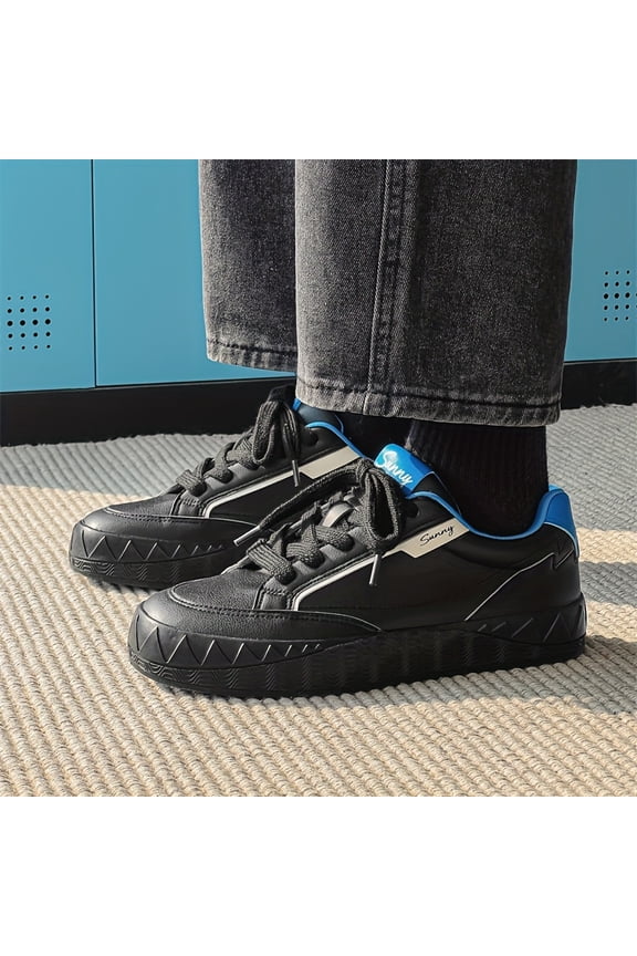 Men's Retro Trendy Low Top Skate Shoes - Non Slip Durable Sneakers For Outdoor Walking Traveling - For Men - Suitable for Casual Wear, Walking, Traveling - Perfect Gift for Fashionable Guys