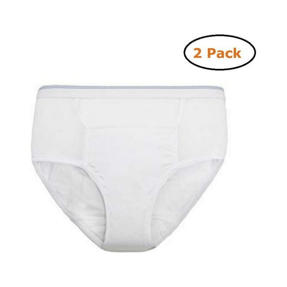 Men's Reusable Incontinence Brief 6oz - Size -Small 30-32 - Pack of 2