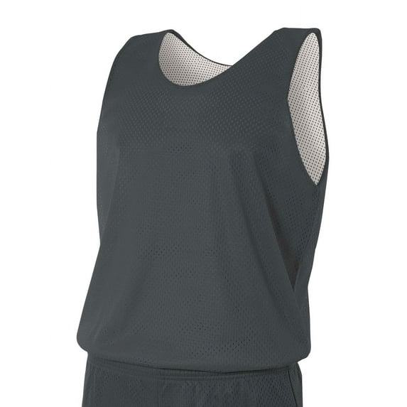 Men's Reversible Mesh Tank - GRAPHITE/ WHITE - XL