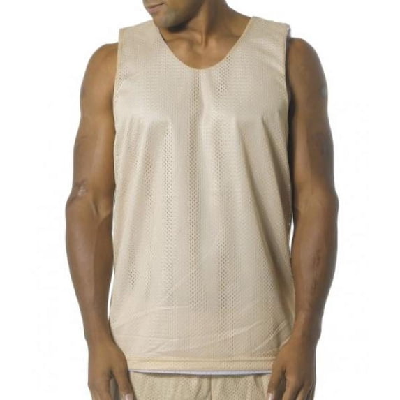 Men's Reversible Mesh Tank - VEGAS GOLD/ WHT - S
