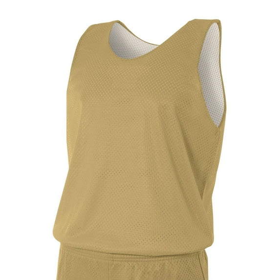 Men's Reversible Mesh Tank - VEGAS GOLD/ WHT - XL