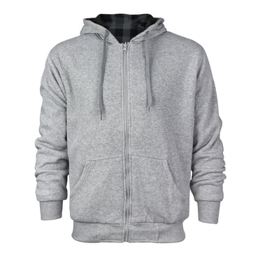 Men's Hoodie Sweatshirt - Casual Workout Fleece Lined Long Sleeve Drawstring Hooded Pullover