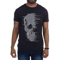 thumbnail image 1 of Men's Rhinestone Graphic T-Shirt, Skull Printed Bling Stone Studded, Slim Fit Casual Tee for Men, 1 of 2