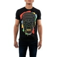 thumbnail image 1 of Men's Rhinestone Graphic T-Shirt, Skull Printed Bling Stone Studded, Slim Fit Casual Tee for Men, 1 of 8