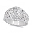 thumbnail image 1 of Men's Rhodium Plated Virgin Mary Ring - Size 14.5, 1 of 7