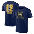thumbnail image 1 of Men's Rhys Hoskins Navy Milwaukee Brewers Name & Number Fastball T-Shirt, 1 of 3