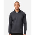 thumbnail image 1 of North End NE200 Men's Rhythm Waffle Quarter-Zip Pullover-Carbon-L, 1 of 6