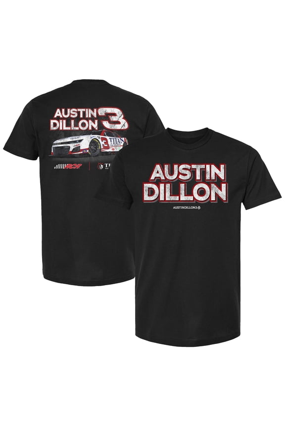 Men's Richard Childress Racing Team Collection Black Austin Dillon Titan Risk Solutions T-Shirt