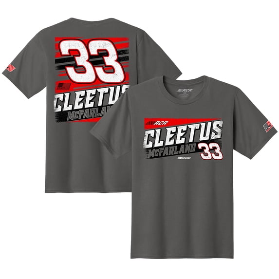 Men's Richard Childress Racing Team Collection Charcoal Cleetus McFarland T-Shirt