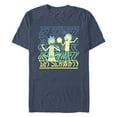 thumbnail image 1 of Men's Rick And Morty Get Schwifty Dance  Graphic Tee Navy Blue Heather Small, 1 of 4
