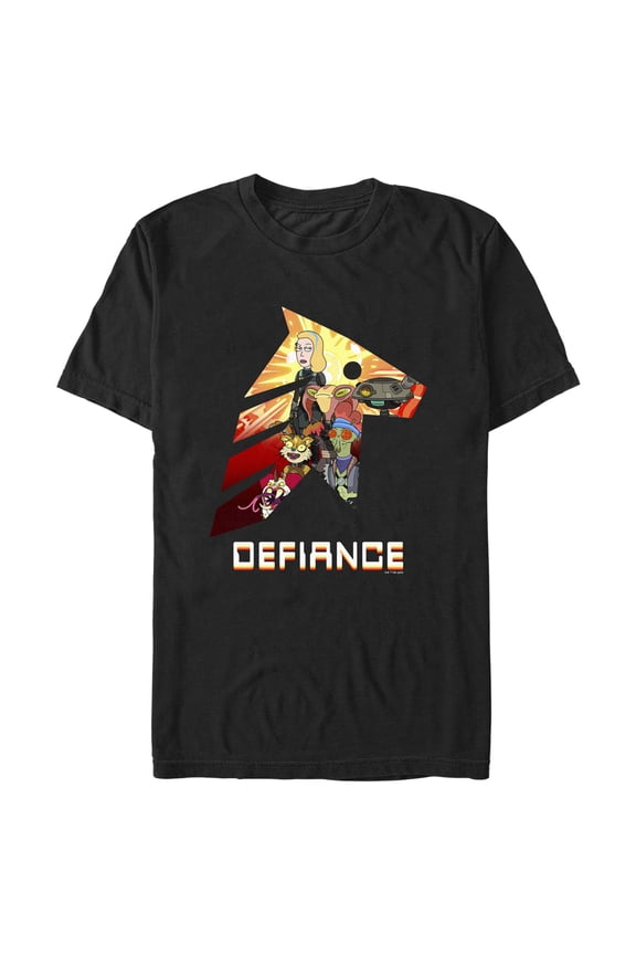 Men's Rick And Morty Space Beth Defiance Graphic Tee Black 3X Large