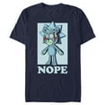 thumbnail image 1 of Men's Rick And Morty Teddy Rick Nope  Graphic Tee Navy Blue Large, 1 of 5