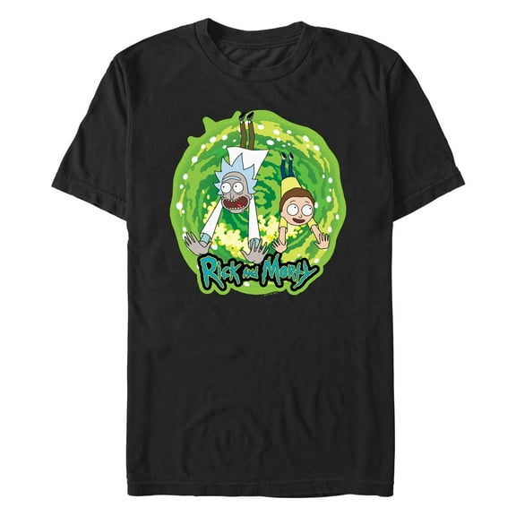 Men's Rick and Morty Dimension Hoppers  Graphic T-Shirt