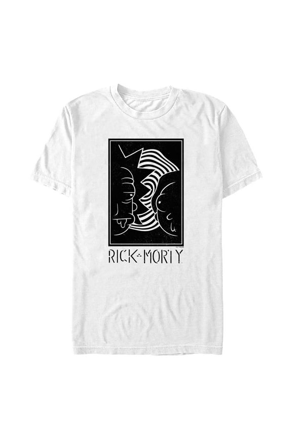 Men's Rick and Morty Swirl Poster Graphic T-Shirt