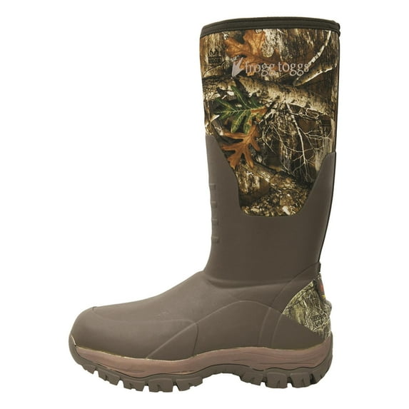 frogg toggs Men's Ridge Buster 16" Waterproof Insulated Rubber Boots, 600-gram Realtree Edge 7D (Medium)