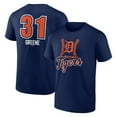 thumbnail image 1 of Men's Riley Greene Navy Detroit Tigers Fastball Player Name & Number T-Shirt, 1 of 3