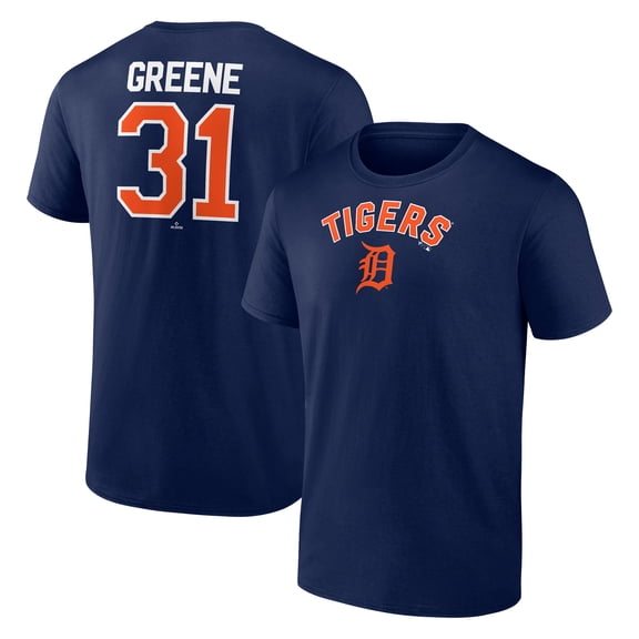 Men's Riley Greene Navy Detroit Tigers Winning Streak Name & Number T-Shirt