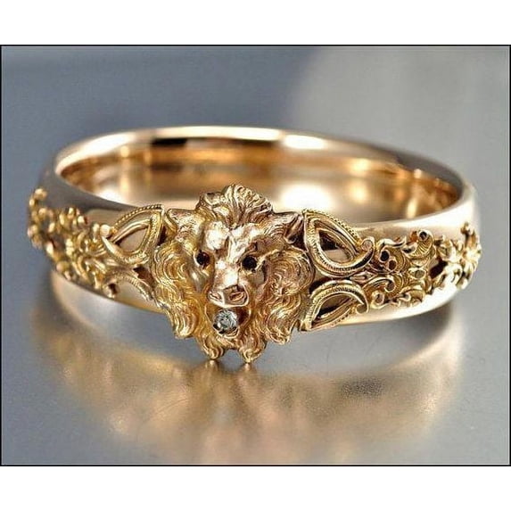 Men's Ring Animal Shape Lion Jewelry