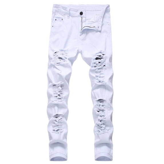 Men's Ripped Elasticity Skinny Wild Jeans
