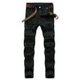 thumbnail image 1 of Men's Ripped Elasticity Skinny Wild Jeans, 1 of 8