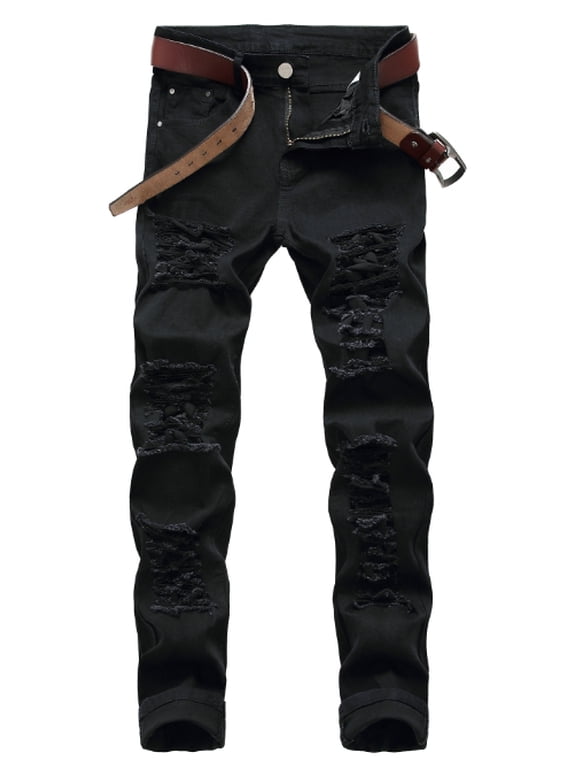 Men's Ripped Elasticity Skinny Wild Jeans