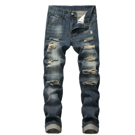 Men's Ripped Elasticity Skinny Wild Jeans