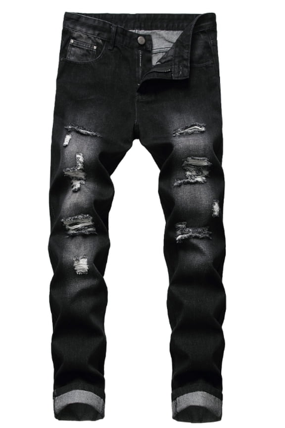 Men's Ripped Elasticity Skinny Wild Jeans