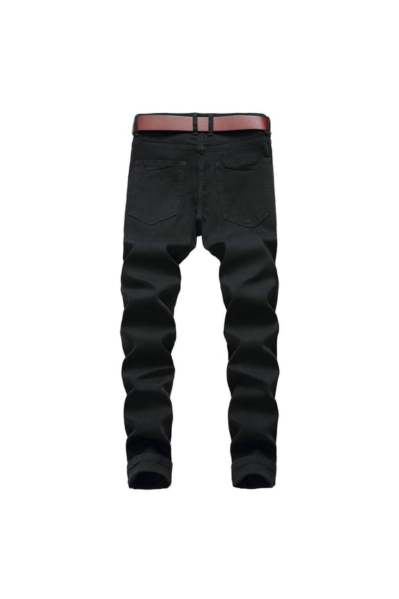 Men's Ripped Skinny Slim Fit Stretch Distressed Destroyed Jeans Denim Pants