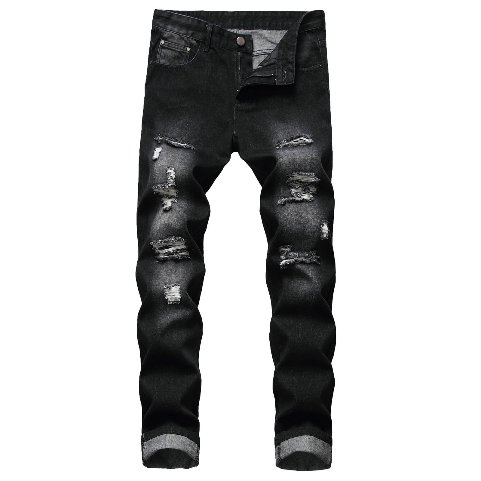 Wild Ass US-Made Black Denim Double Knee Work Pants, Comfort