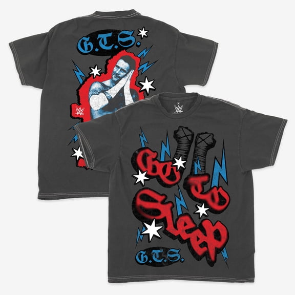 Men's Ripple Junction Black CM Punk Go To Sleep Graphic T-Shirt