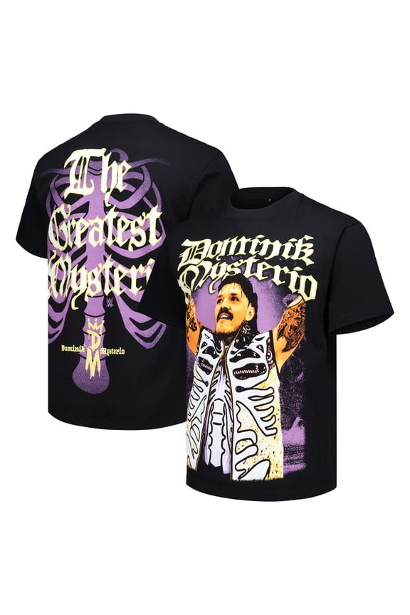 Men's Ripple Junction Black Dominik Mysterio The Greatest Mysterio Boxy T-Shirt