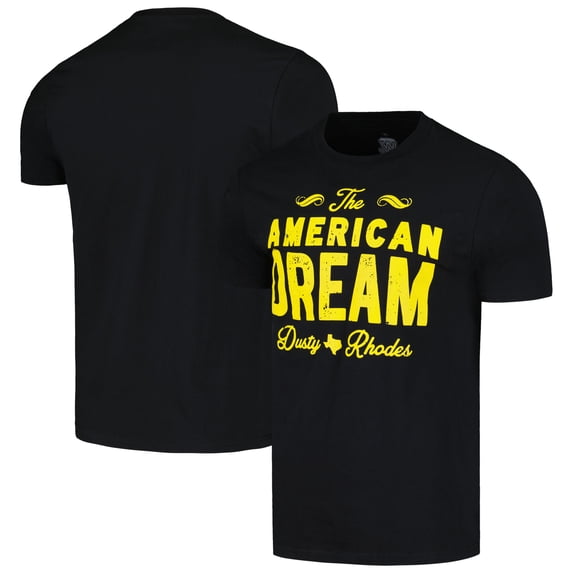 Men's Ripple Junction Black Dusty Rhodes The American Dream T-Shirt