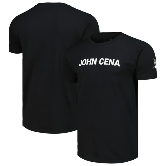 Men's Ripple Junction Black John Cena Text T-Shirt