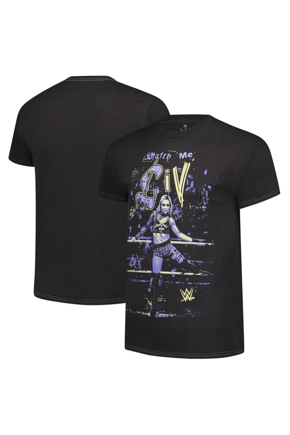 Men's Ripple Junction Black Liv Morgan "Watch Me Liv Morgan Punk Style" Graphic T-Shirt