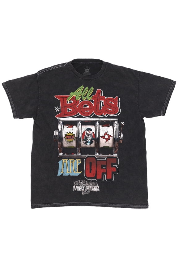 Men's Ripple Junction Black Penta WrestleMania 42 All Bets Are Off T-Shirt