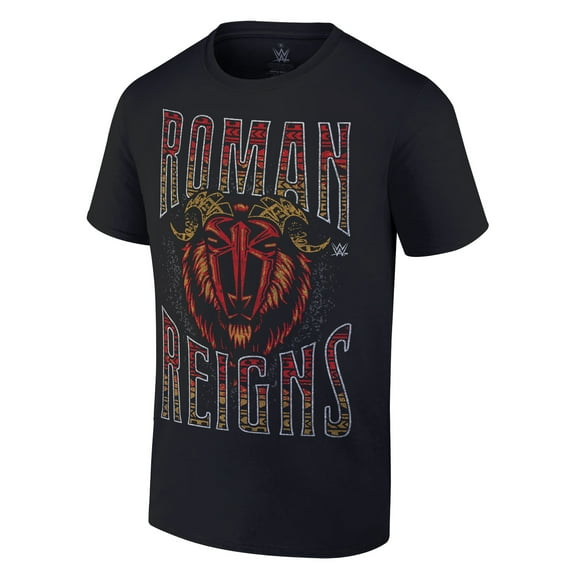 Men's-Ripple Junction  Black Roman Reigns Tribal Goat T-Shirt