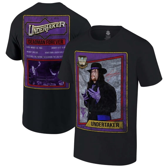 Men's Ripple Junction Black The Undertaker Sports Card T-Shirt