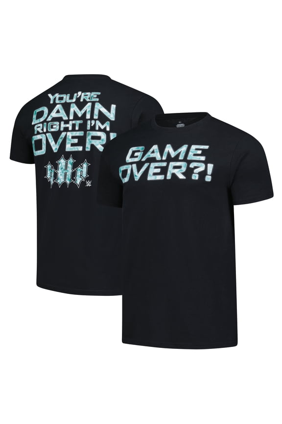 Men's Ripple Junction  Black Triple H Game Over T-Shirt