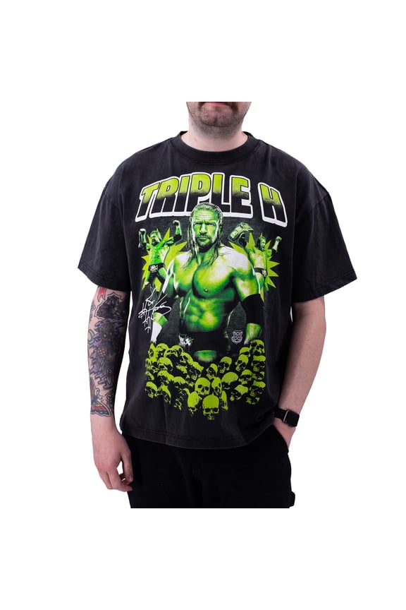 Men's Ripple Junction Black Triple H The Game T-Shirt