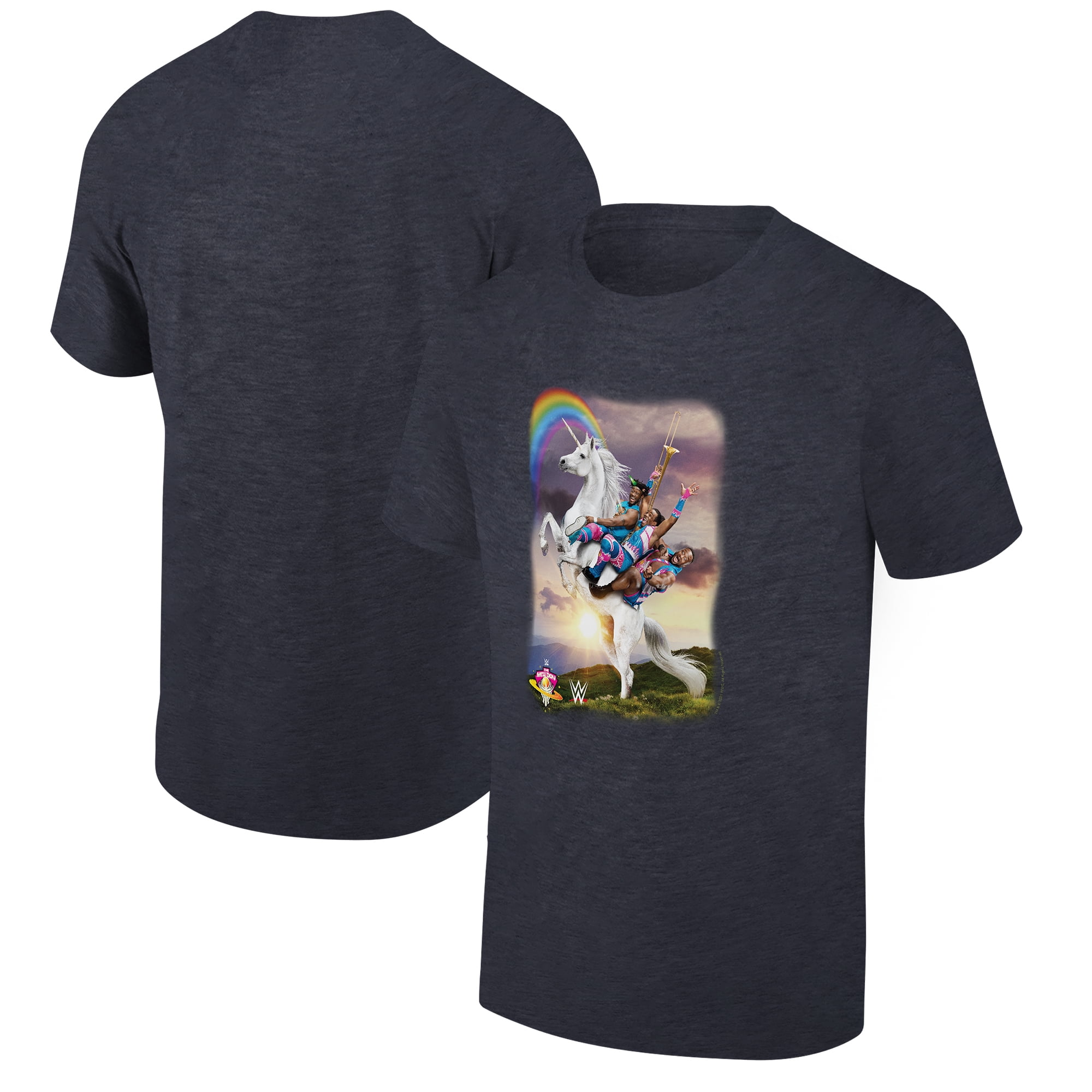 The New Day Unicorn Horn Men's Ripple Junction Heather Charcoal The New Day Unicorn Ride Graphic