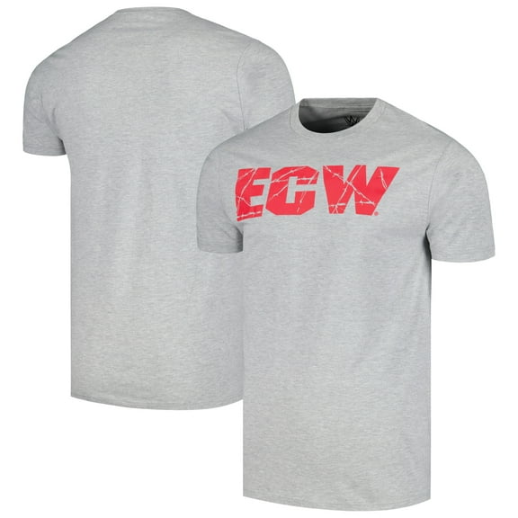 Men's Ripple Junction Heather Gray ECW Retro Logo T-Shirt