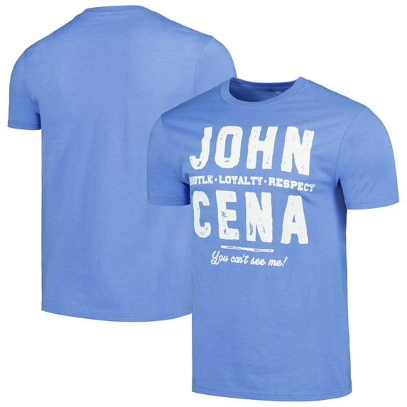 Men's Ripple Junction Heather Royal John Cena Hustle, Loyalty & Respect T-Shirt