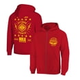 thumbnail image 1 of Men's Ripple Junction Red Hulk Hogan Python Power Fleece Full-Zip Hoodie, 1 of 3