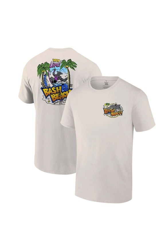 Men's Ripple Junction Tan WCW Bash At The Beach T-Shirt